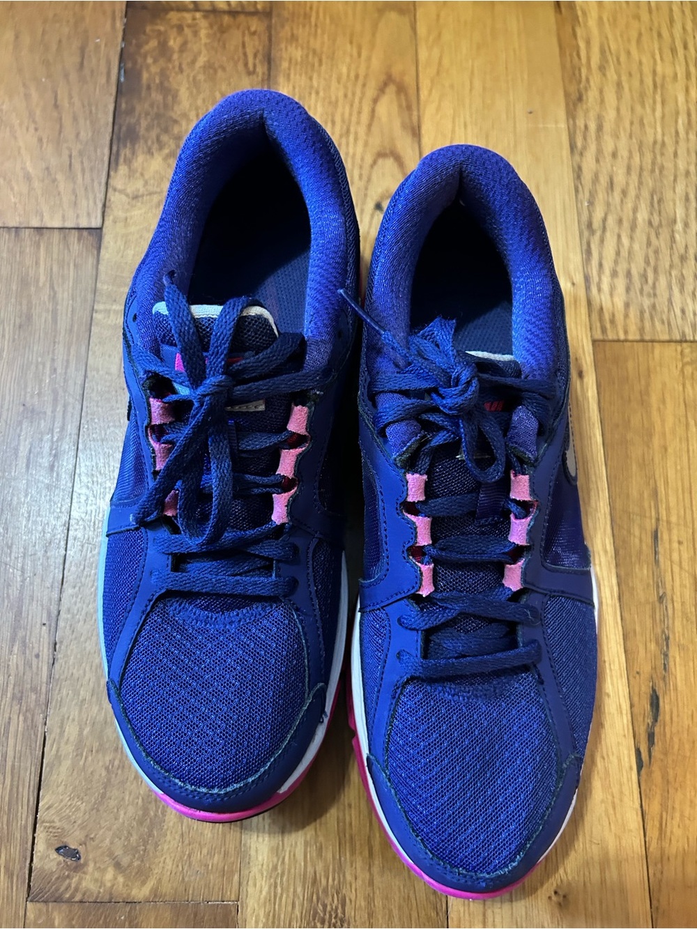 Nike Dual Fusion Women’s Purple Pink Athletic Running Sneaker Mesh Fabric Sz 9